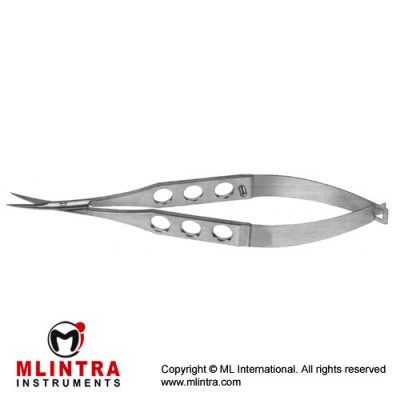 Fine Stitch Scissor Curved - Sharp Tips - Medium Blades Stainless Steel, 11.5 cm - 4 1/2"